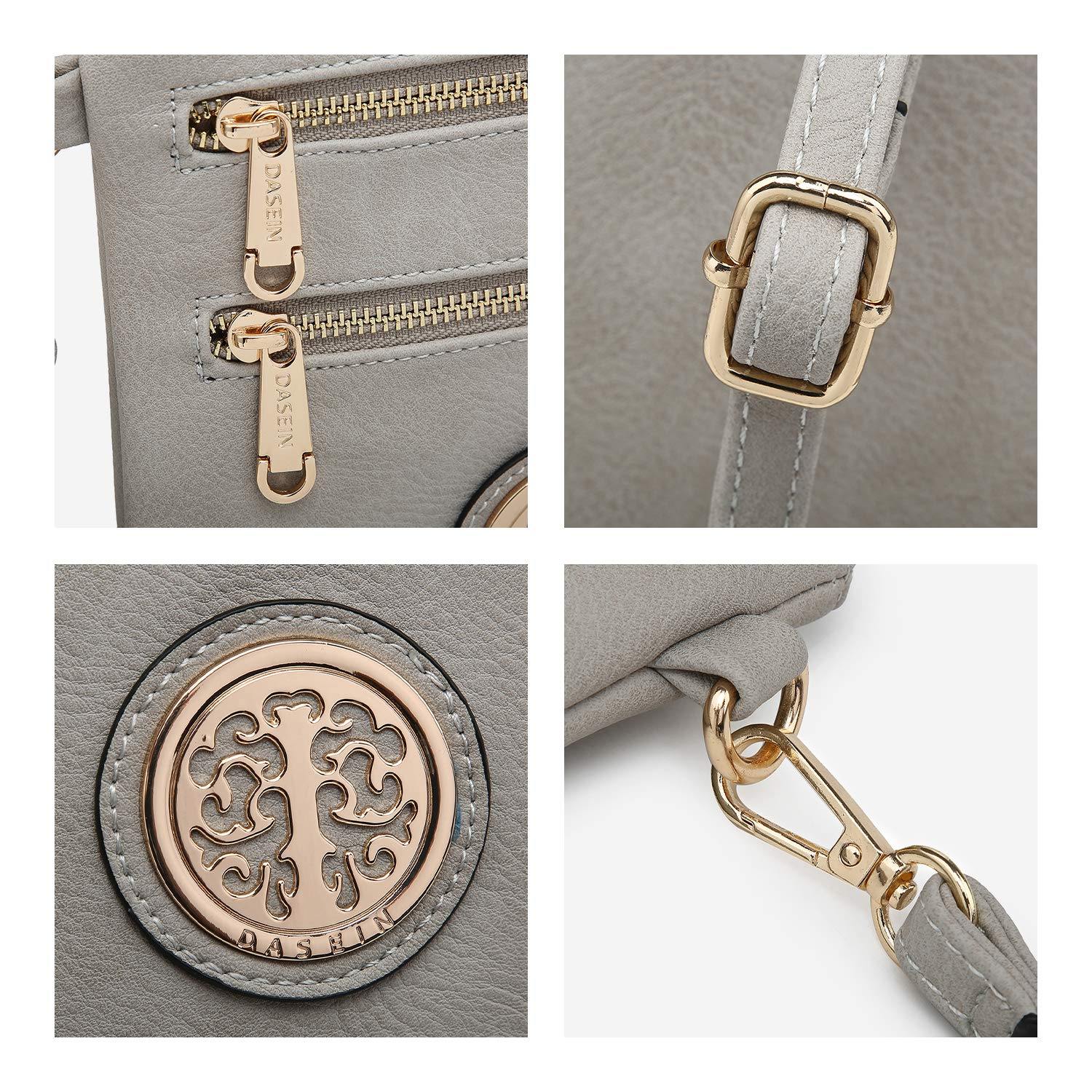 Women PU Leather Lightweight Crossbody Bag with Multi Pockets l Dasein - Dasein Bags