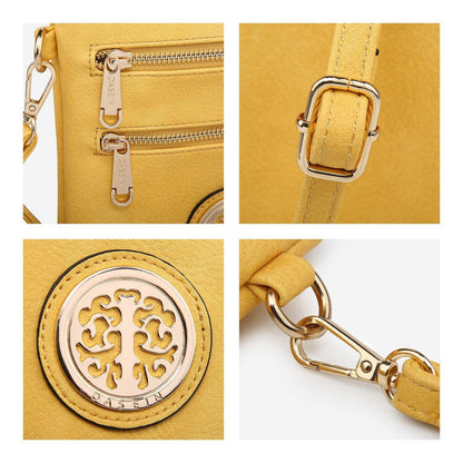 Women PU Leather Lightweight Crossbody Bag with Multi Pockets l Dasein - Dasein Bags