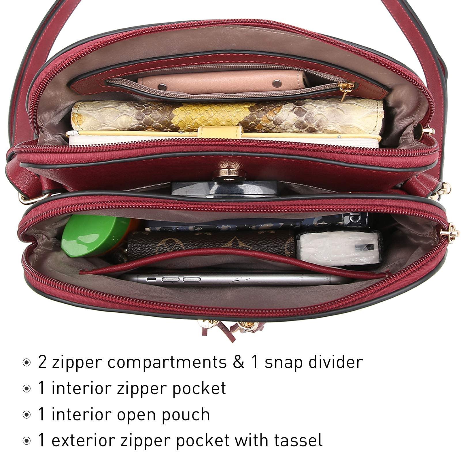 Tassel Front Zipper Crossbody Bag - Dasein Bags