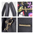 Gold-Tone Hardware Vegan Leather Textured Handbag with Matching Wallet l Dasein - Dasein Bags