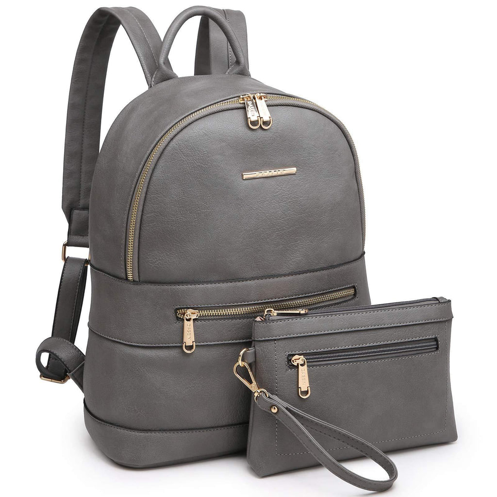 Fashion Casual Women Backpack with Matching Wristlet 2Pcs Set l Dasein - Dasein Bags