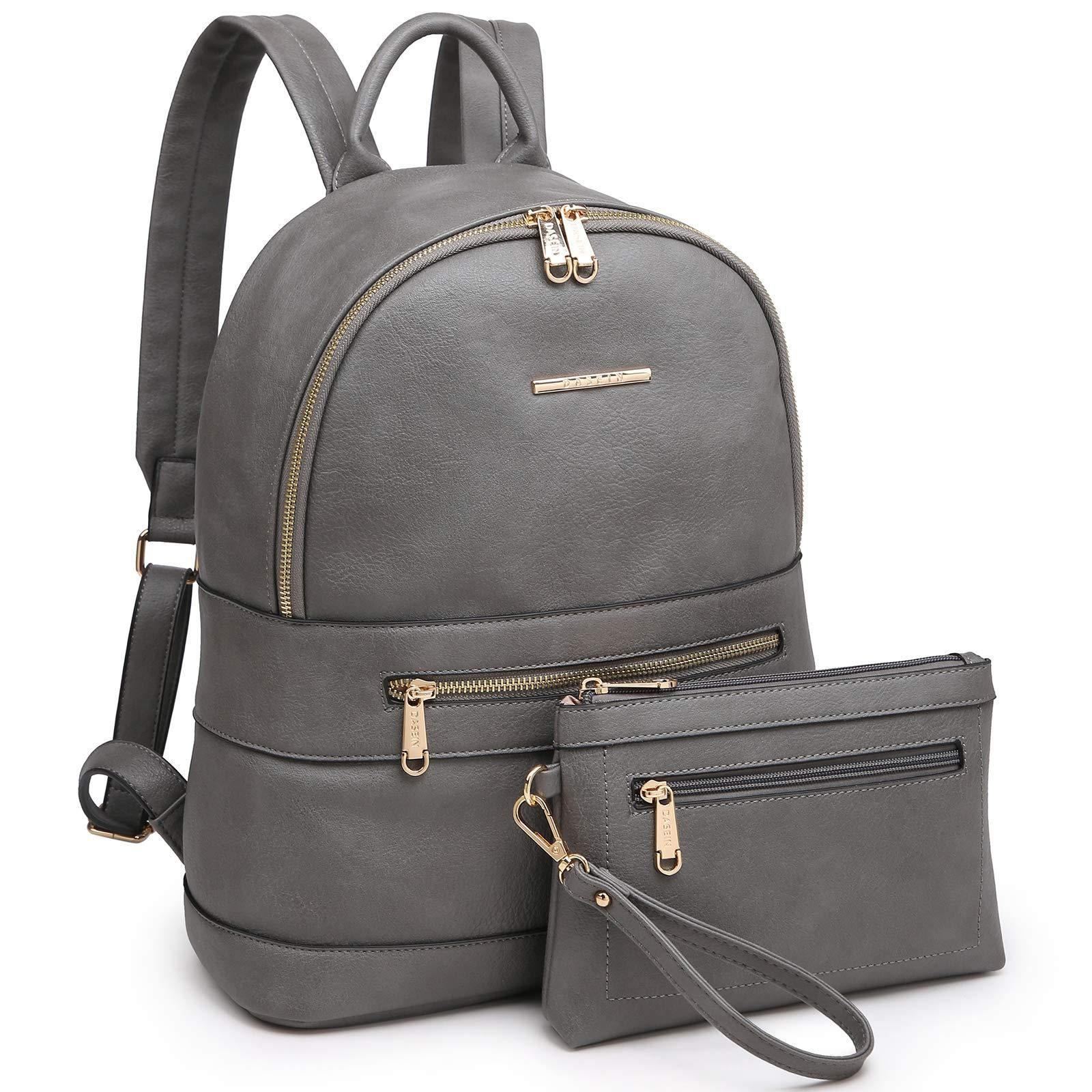 Fashion Casual Women Backpack with Matching Wristlet 2Pcs Set l Dasein - Dasein Bags