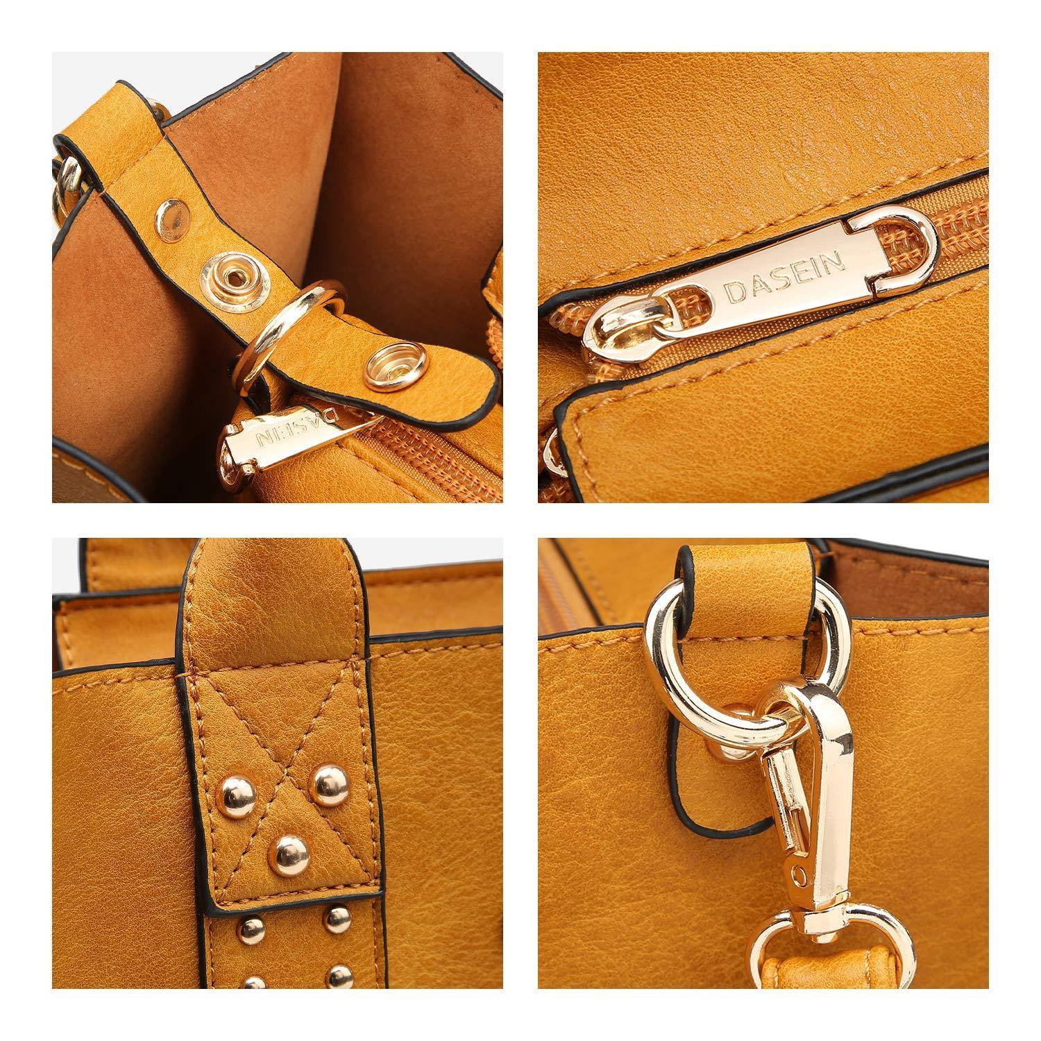 Studded 3-in-1 Top Handle Tote Handbag l Dasein - Dasein Bags