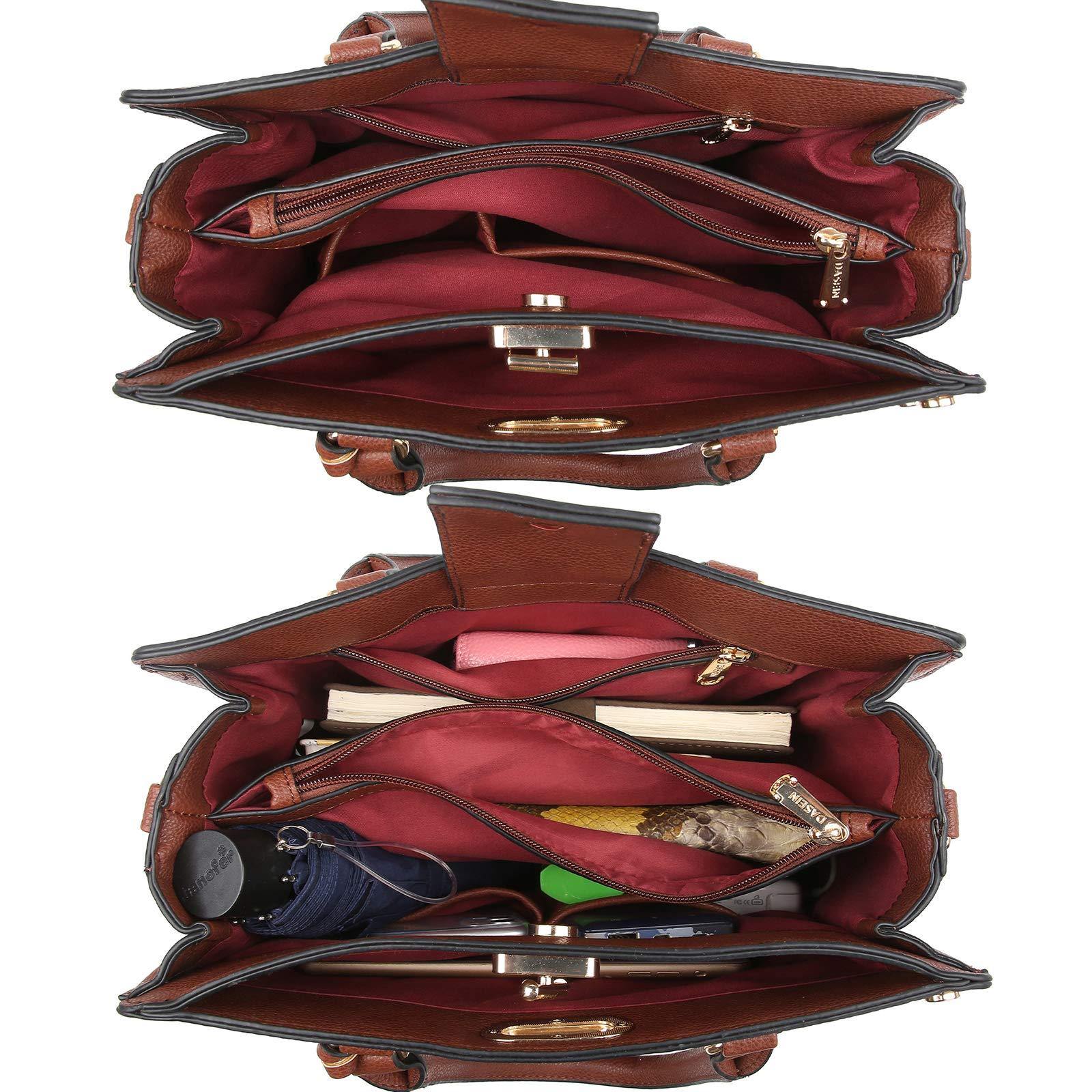 Studded Handbag with Matching Wristlet - Dasein Bags