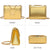 Push Lock Lightweight Vegan Leather Crossbody Bag With Chain Strap By Dasein - Dasein Bags