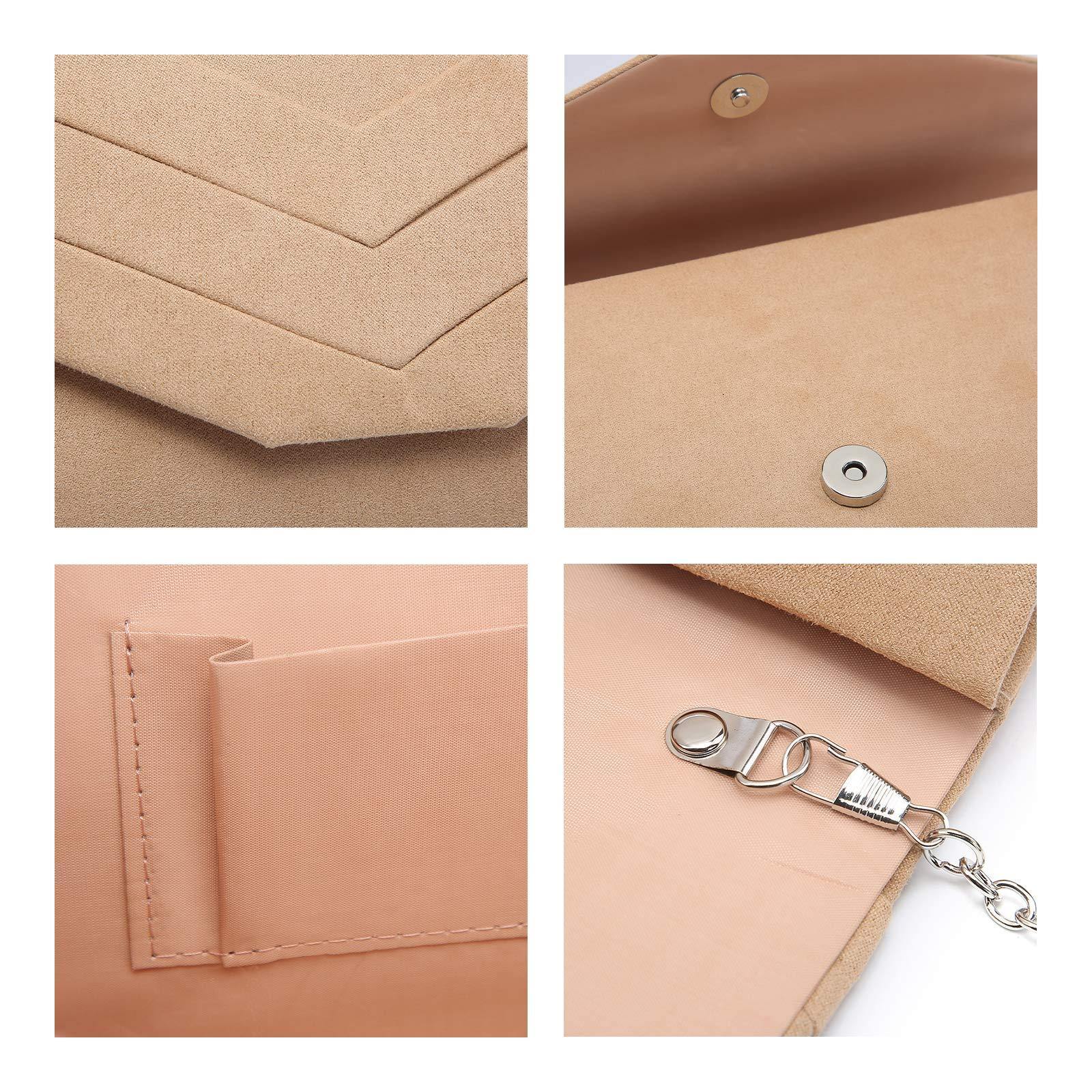 TINDTOP Clutch Purses for Women, Formal Evening Clutch Bags Shoulder Envelope Party Handbags Wedding Cocktail Prom Clutches