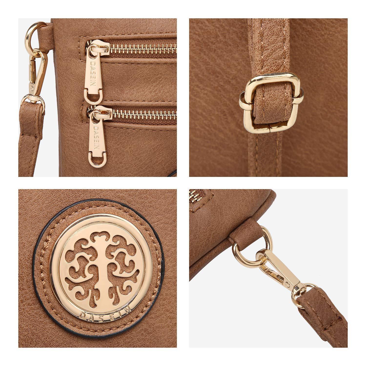 Women PU Leather Lightweight Crossbody Bag with Multi Pockets l Dasein - Dasein Bags