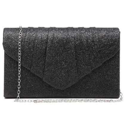 Women's Evening Bag Pleated Envelope Clutch Handbag l Dasein - Dasein Bags