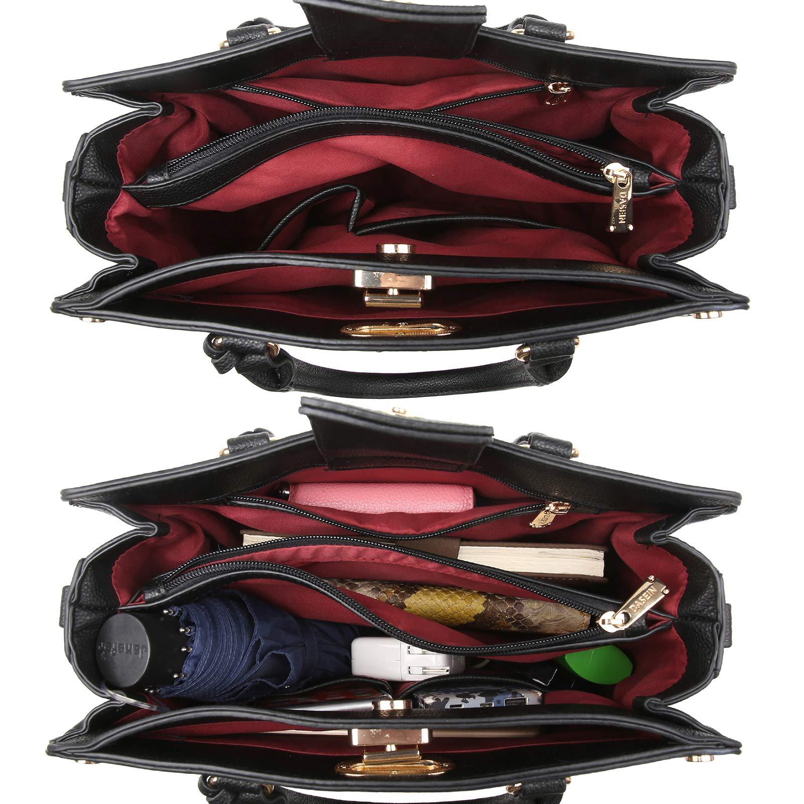 Studded Handbag with Matching Wristlet - Dasein Bags