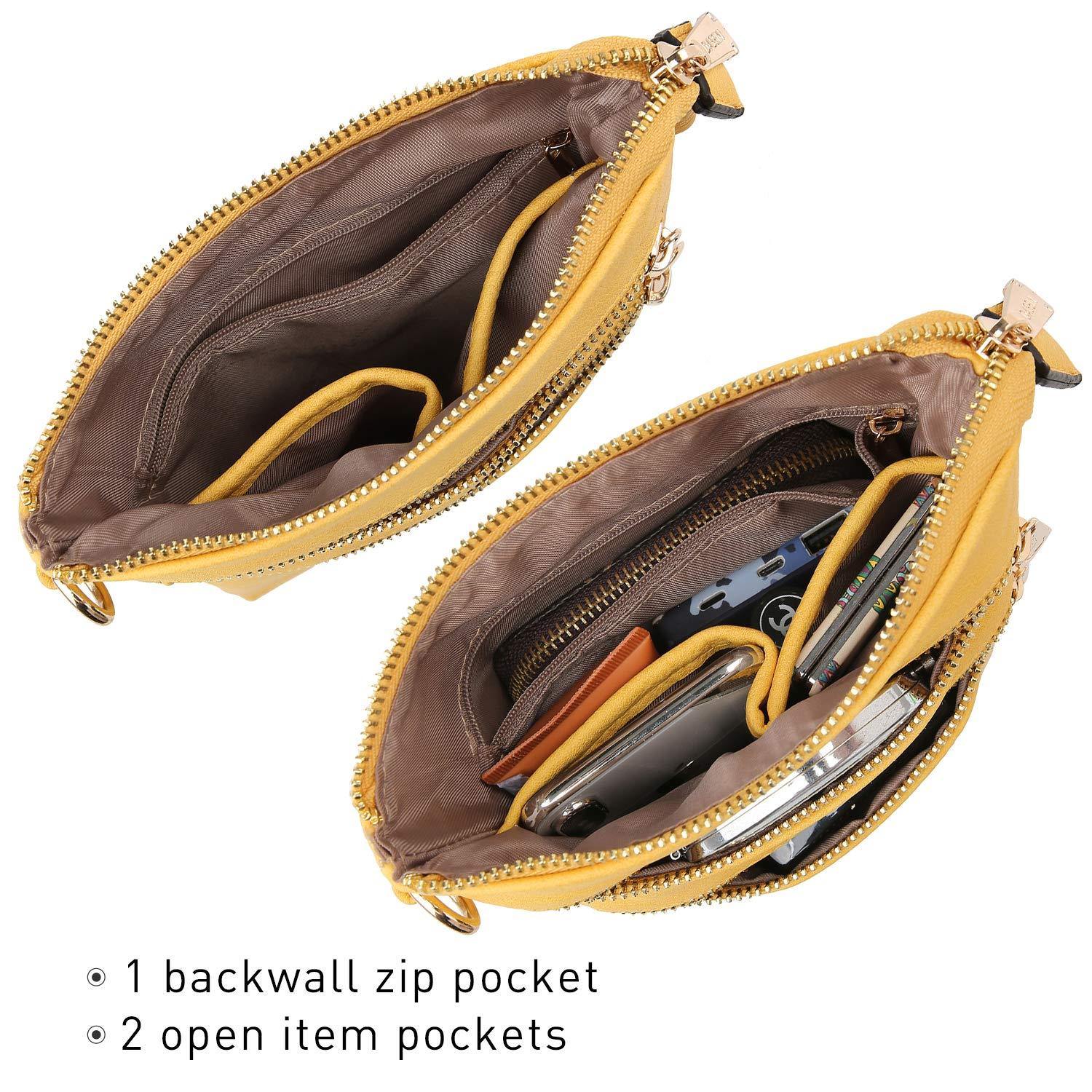 Women PU Leather Lightweight Crossbody Bag with Multi Pockets l Dasein - Dasein Bags