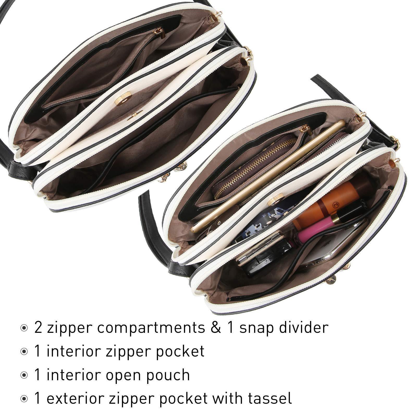 Two-Tone Tassel Crossbody Bag - Dasein Bags