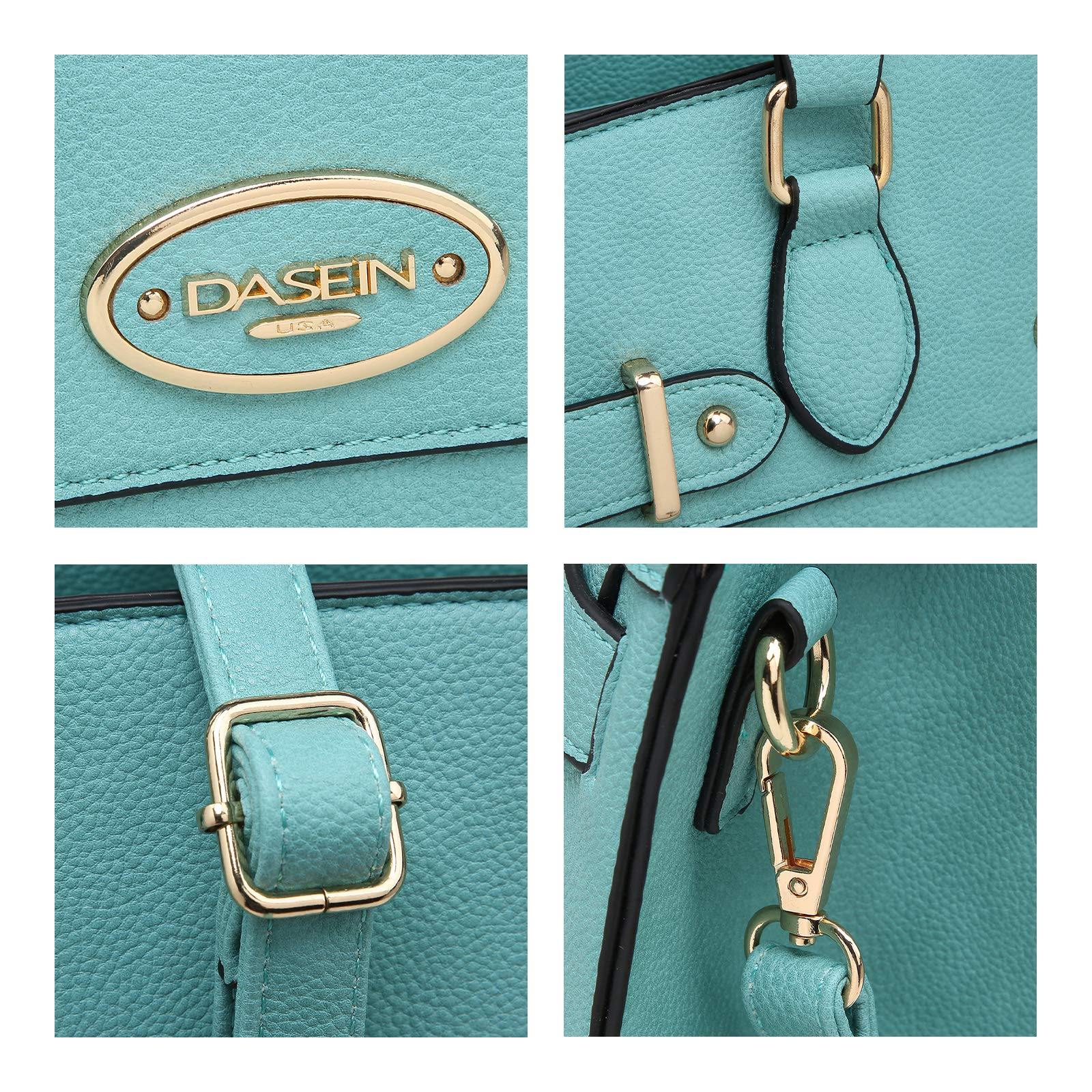 Ladies Shoulder Bag Top Handle Satchel Tote Work Bag with Matching Clutch l Dasein - Dasein Bags