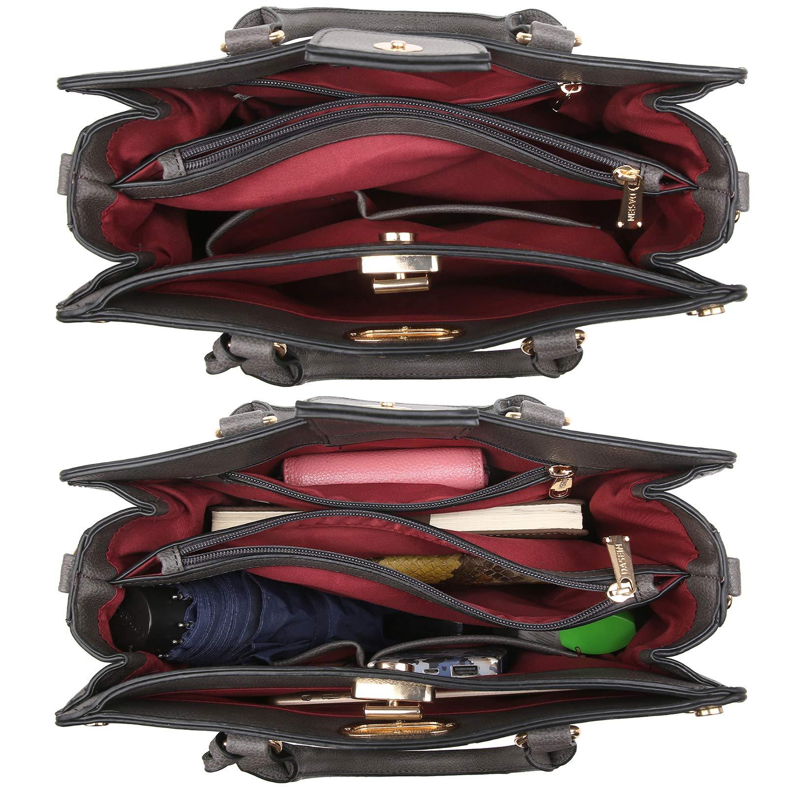 Studded Handbag with Matching Wristlet - Dasein Bags