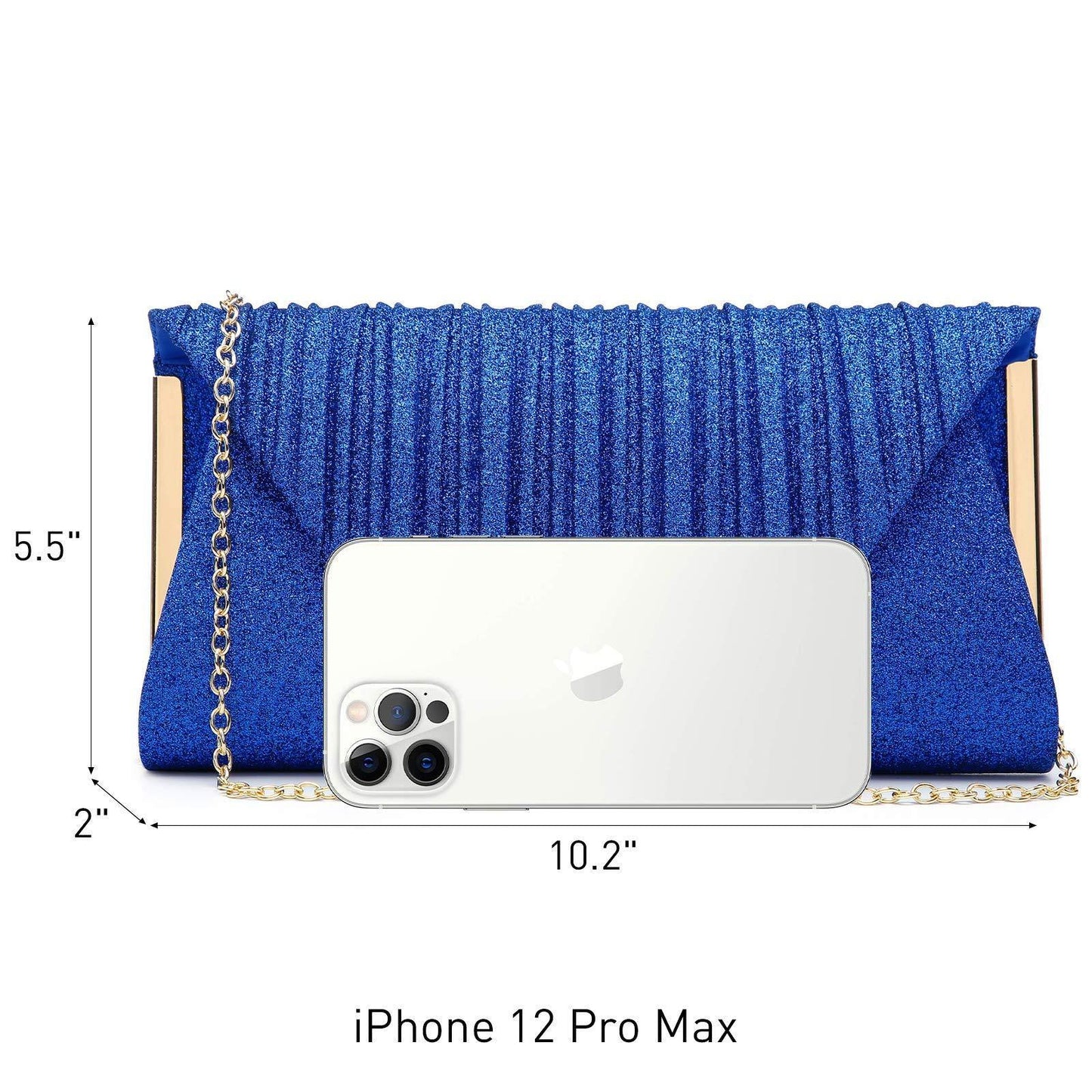 Dasein Glitter Flap Envelope Clutch Purses Evening Bags Wedding Party Prom Purse - Dasein Bags