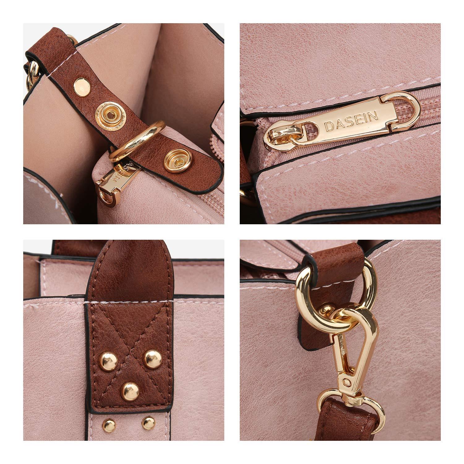 Studded 3-in-1 Top Handle Tote Handbag l Dasein - Dasein Bags