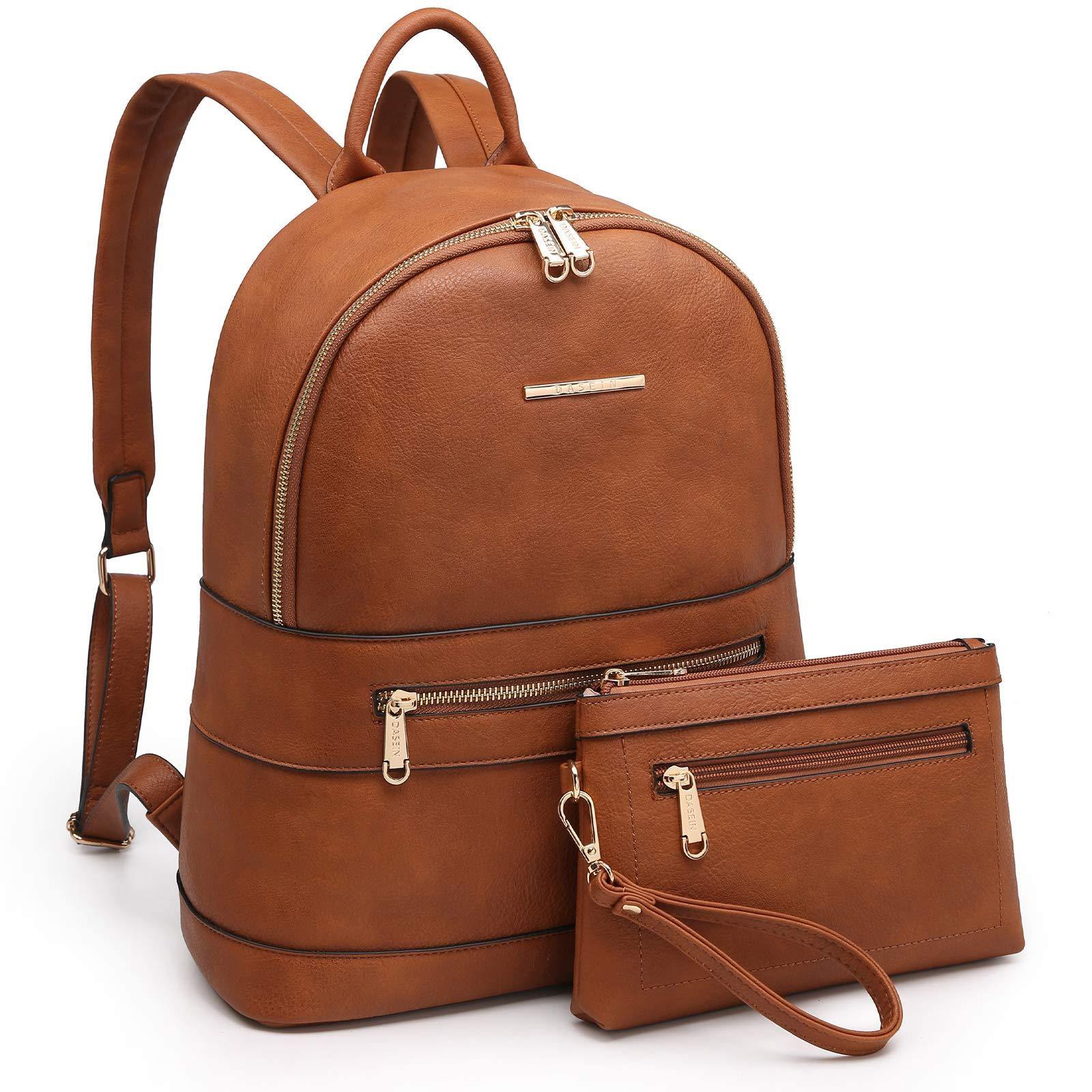 Fashion Casual Women Backpack with Matching Wristlet 2Pcs Set l Dasein - Dasein Bags