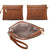 Tassel Weave Two Tone PU Leather Handbag with Matching Wallet l Dasein - Dasein Bags