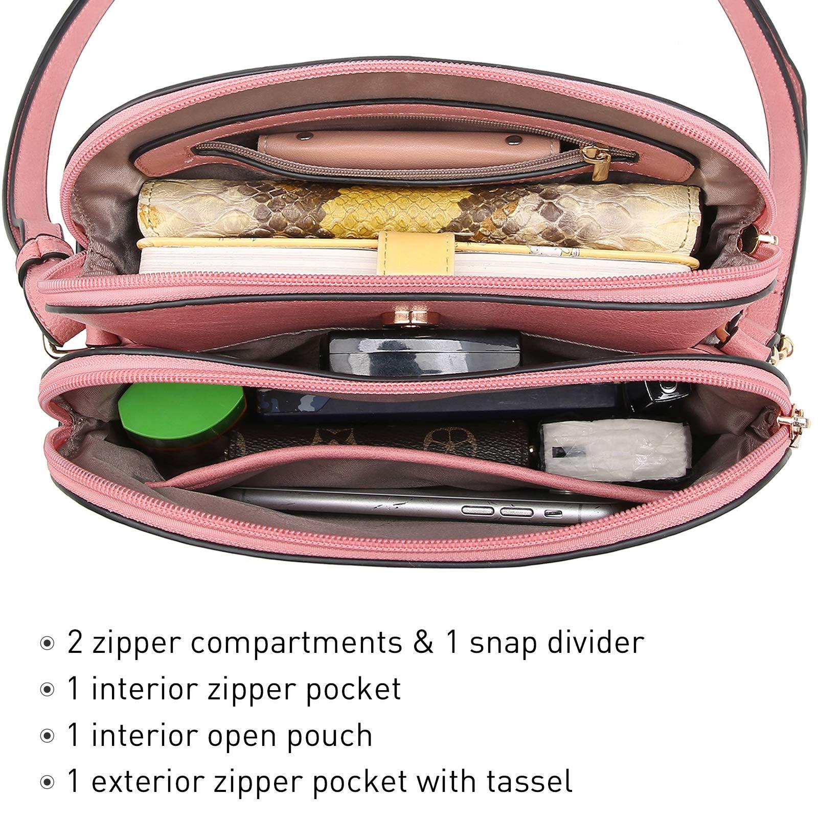 Tassel Front Zipper Crossbody Bag - Dasein Bags