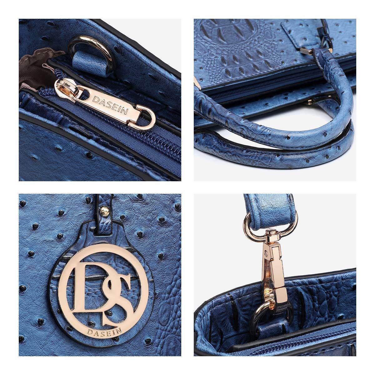 Fashion Embossed Pattern Tote with Matching Wallet - Dasein Bags