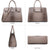Fashion embossed Shoulder Top Handle Satchel Tote Bag with Matching Clutch l Dasein - Dasein Bags