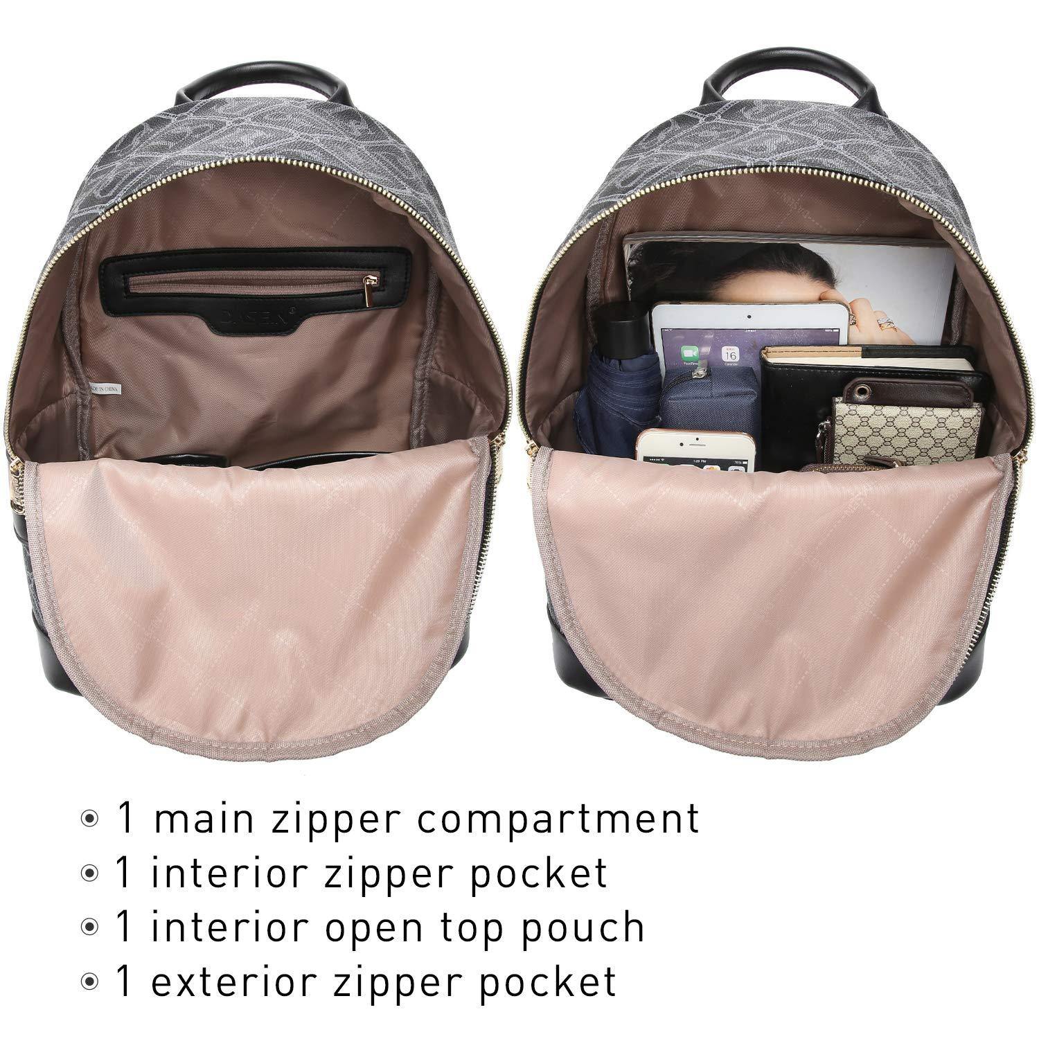 Fashion Casual Women Backpack with Matching Wristlet 2Pcs Set l Dasein - Dasein Bags