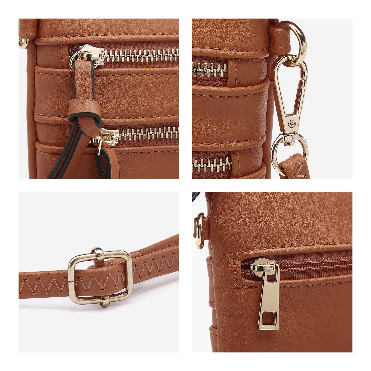 Lightweight Functional Multi Pocket Vegan Leather Shoulder Crossbody Bag l Dasein - Dasein Bags