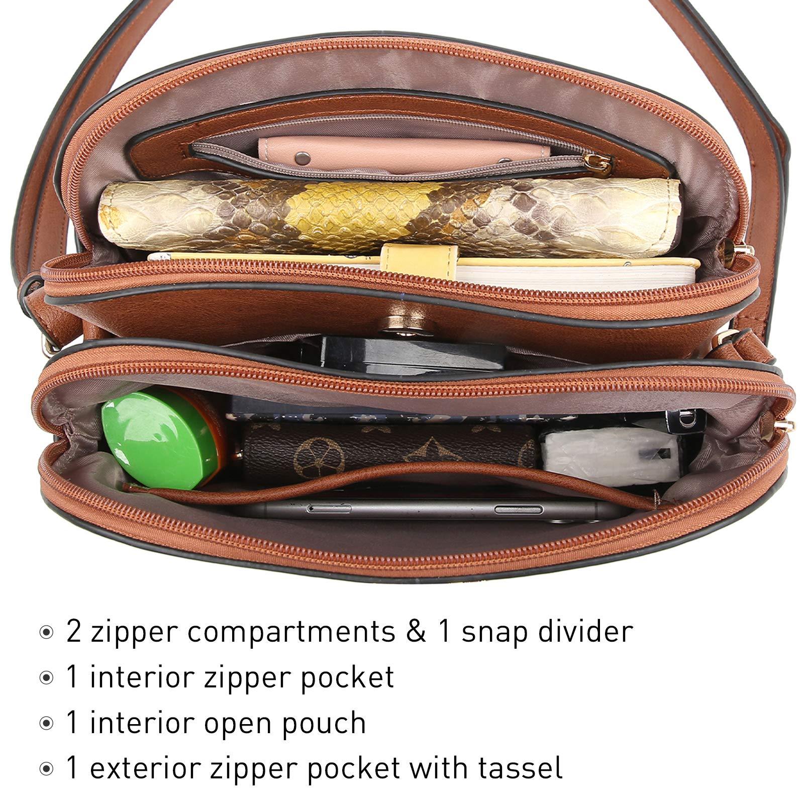 Tassel Front Zipper Crossbody Bag - Dasein Bags