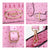Fashion embossed Shoulder Top Handle Satchel Tote Bag with Matching Clutch l Dasein - Dasein Bags