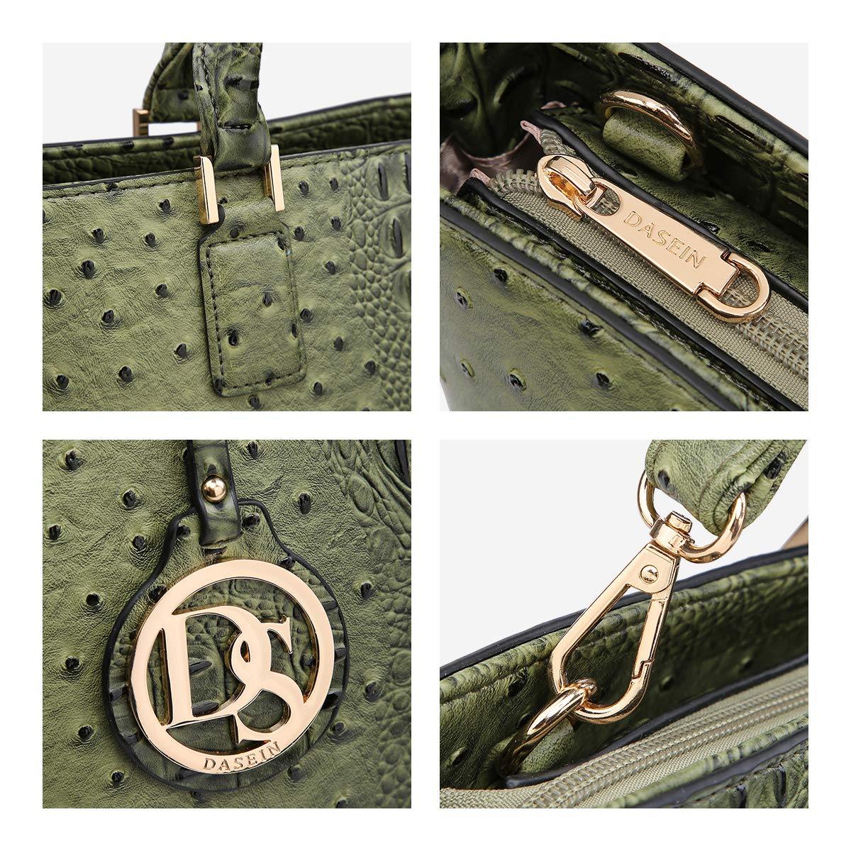 Fashion Embossed Pattern Tote with Matching Wallet - Dasein Bags