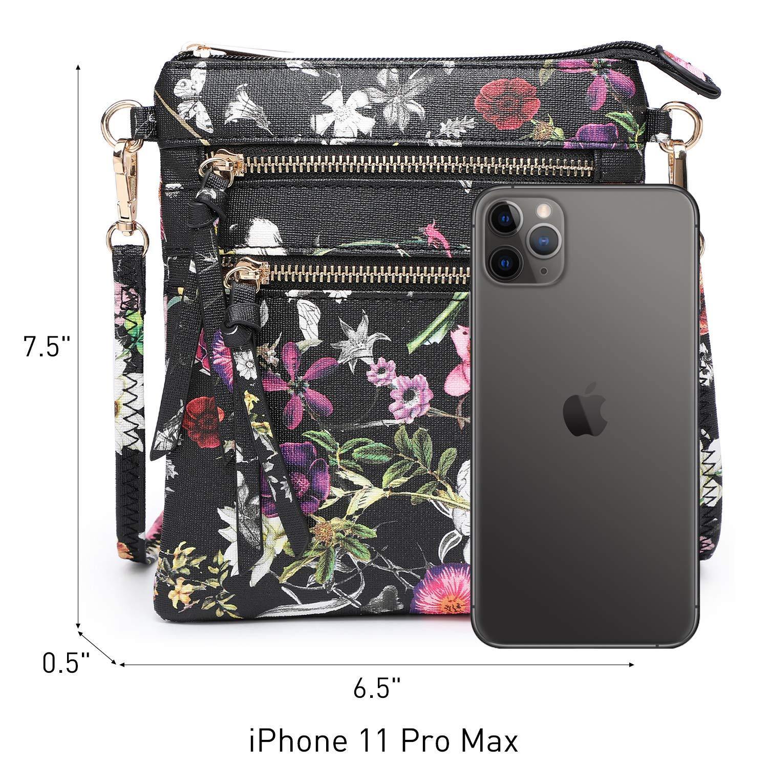 Lightweight Functional Multi Pocket Vegan Leather Shoulder Crossbody Bag l Dasein - Dasein Bags