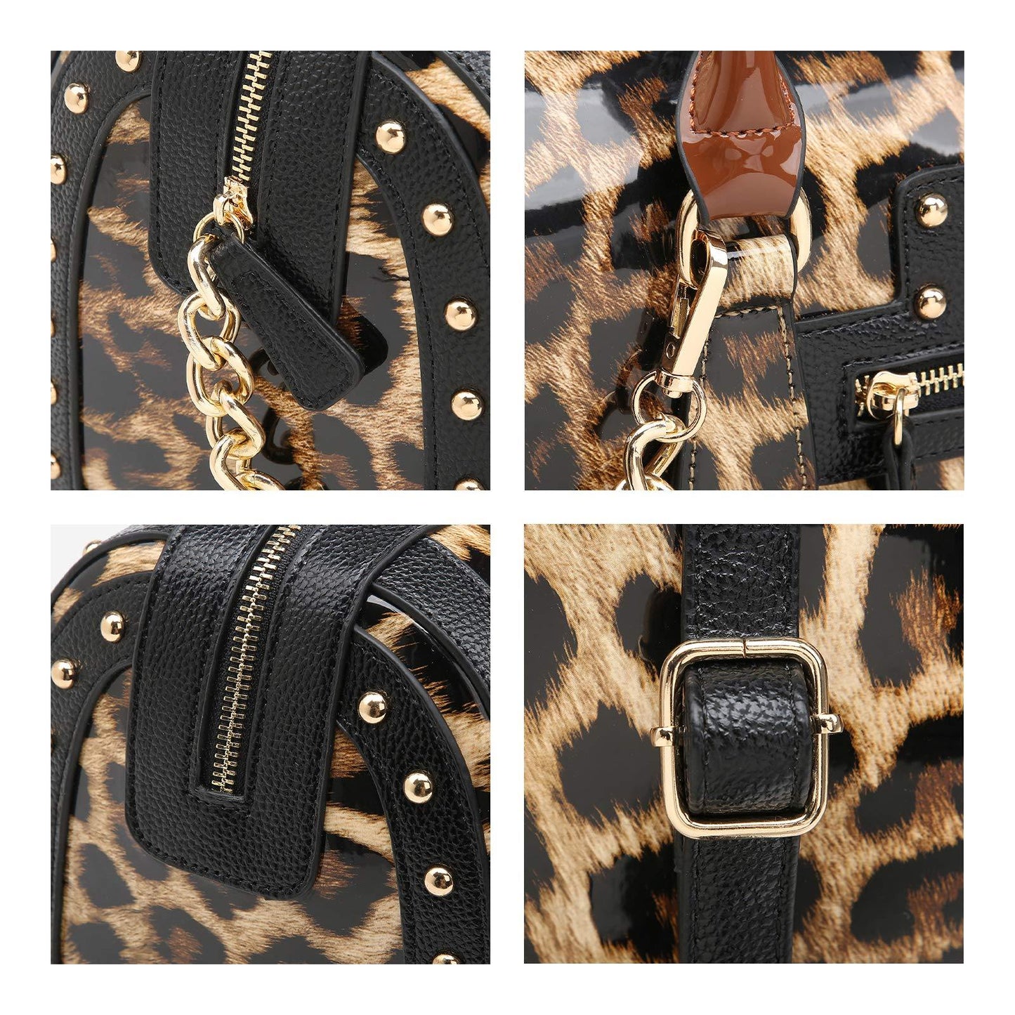 Shiny Patent Handbags Barrel Top Handle Bag for Women l Dasein - Dasein Bags