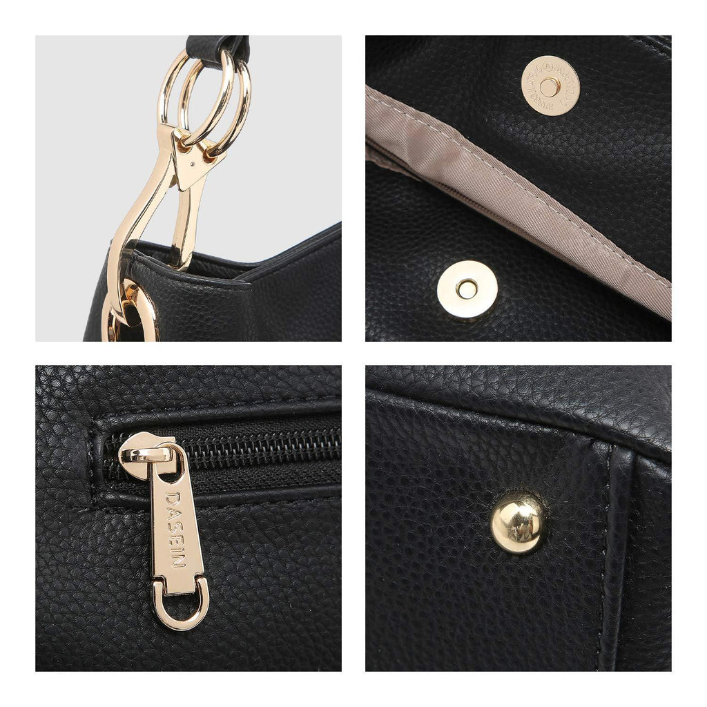 Large Corner Patched Hobo Bag - Dasein Bags