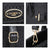 Fashion embossed Shoulder Top Handle Satchel Tote Bag with Matching Clutch l Dasein - Dasein Bags