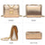 Push Lock Lightweight Vegan Leather Crossbody Bag With Chain Strap By Dasein - Dasein Bags
