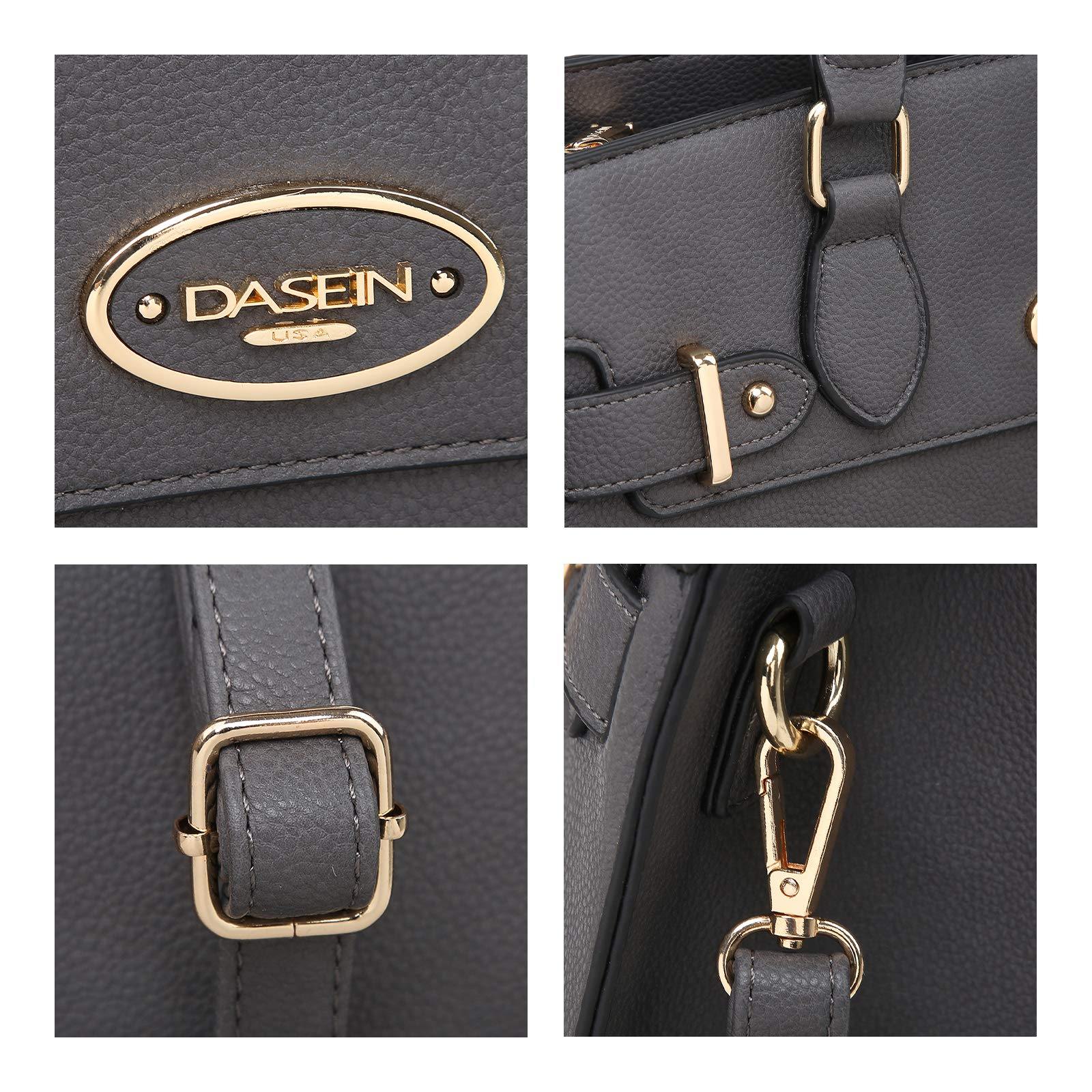 Ladies Shoulder Bag Top Handle Satchel Tote Work Bag with Matching Clutch l Dasein - Dasein Bags