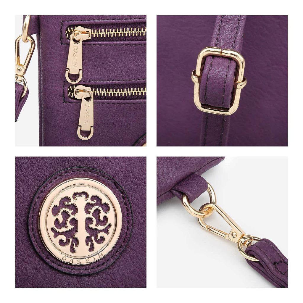Women PU Leather Lightweight Crossbody Bag with Multi Pockets l Dasein - Dasein Bags