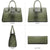 Fashion embossed Shoulder Top Handle Satchel Tote Bag with Matching Clutch l Dasein - Dasein Bags