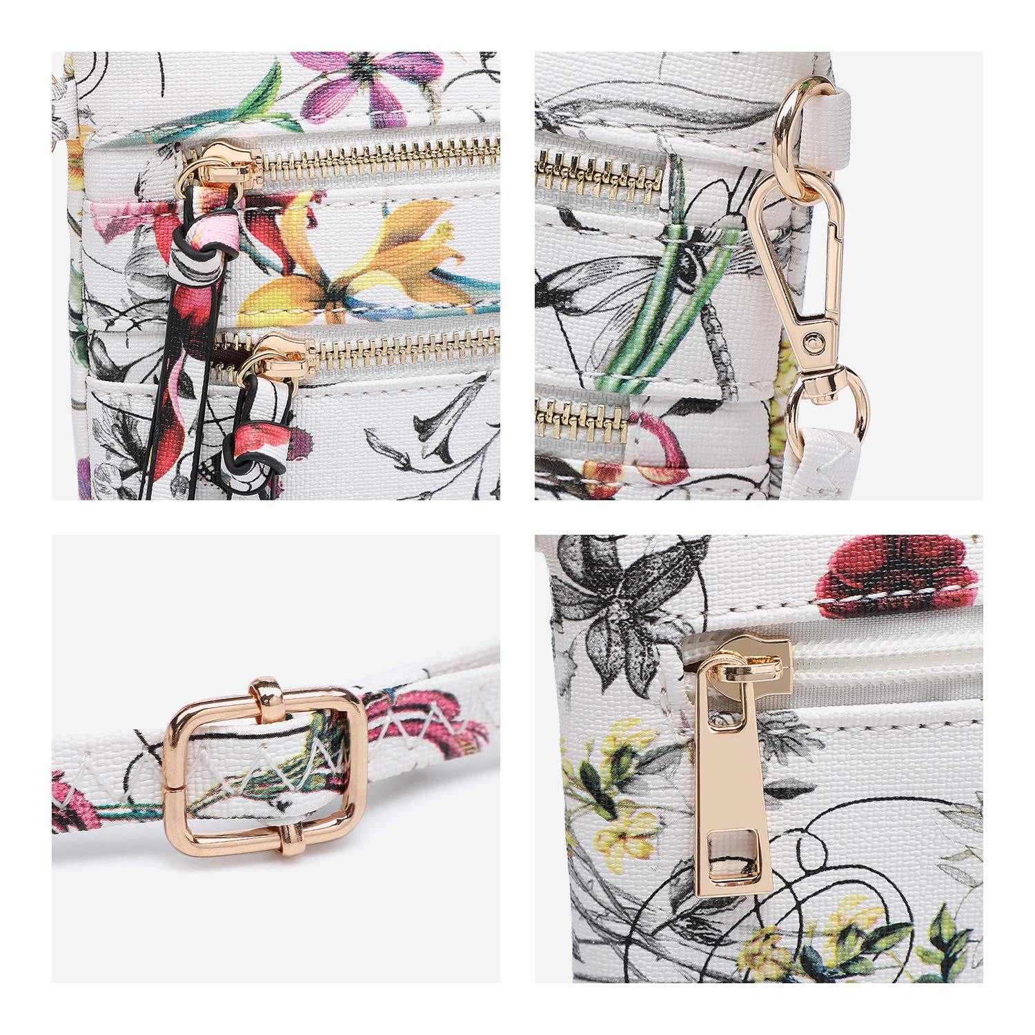 Lightweight Functional Multi Pocket Vegan Leather Shoulder Crossbody Bag l Dasein - Dasein Bags