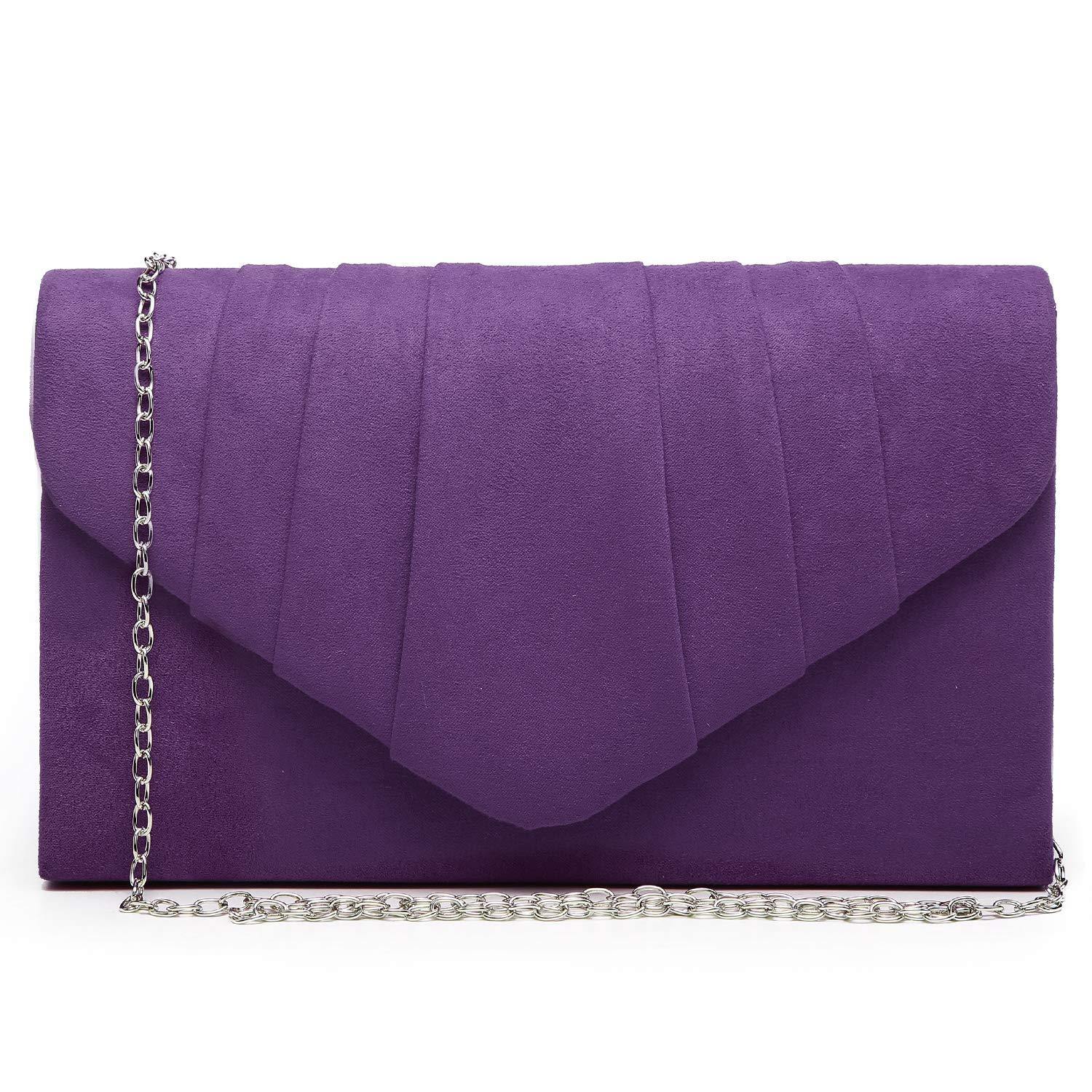 Dasein Women's Evening Bag Pleated Envelope Clutch l Dasein - Dasein Bags
