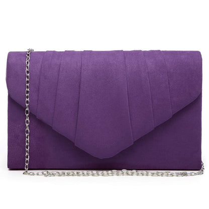Dasein Women's Evening Bag Pleated Envelope Clutch l Dasein - Dasein Bags