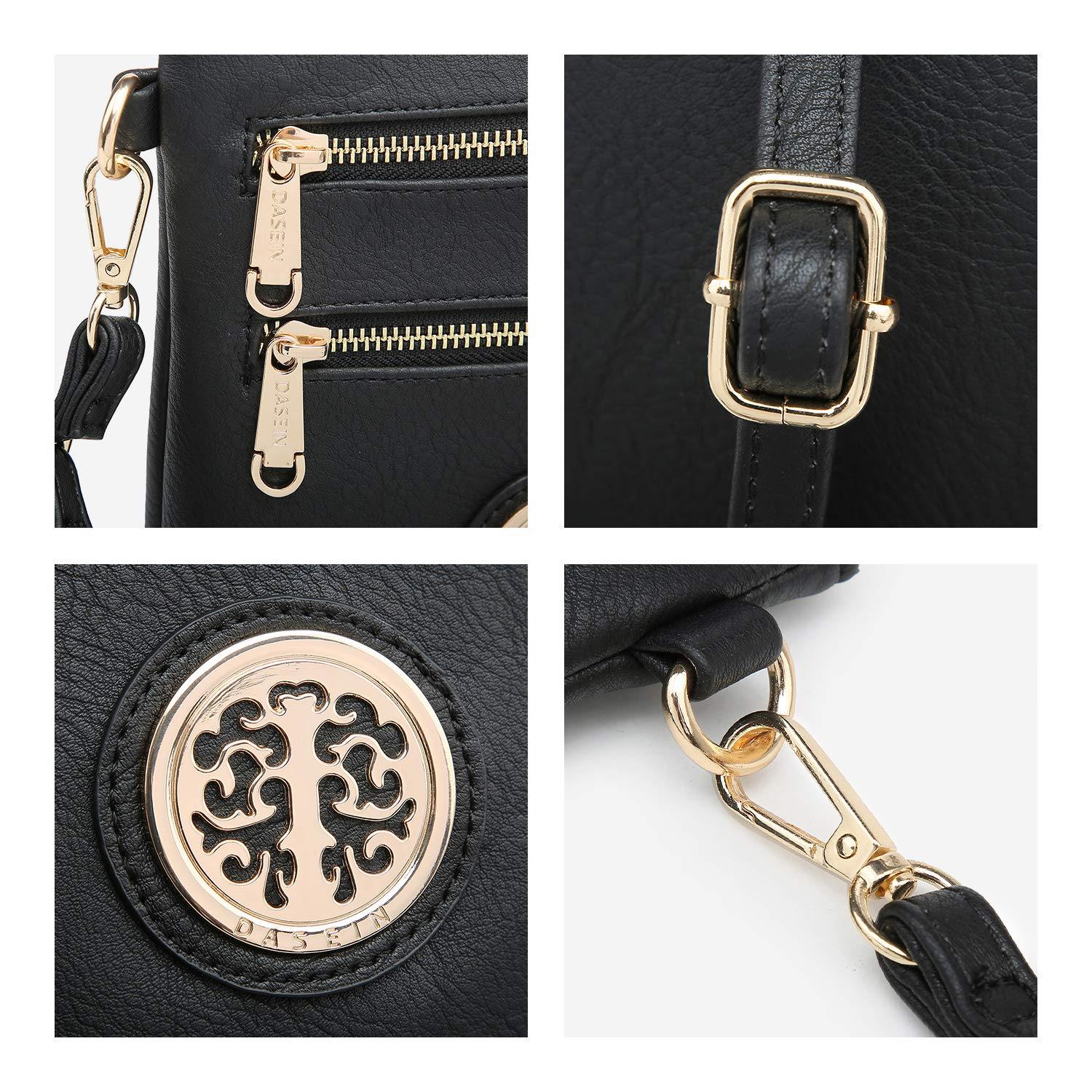 Women PU Leather Lightweight Crossbody Bag with Multi Pockets l Dasein - Dasein Bags