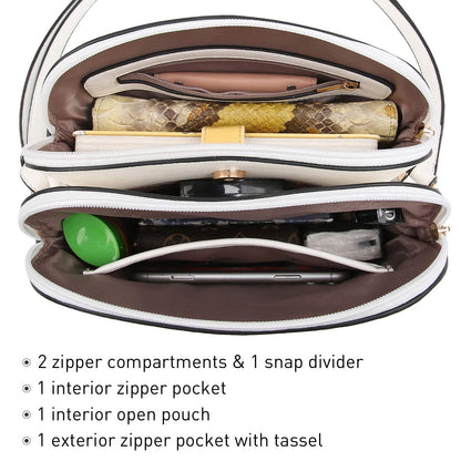 Tassel Front Zipper Crossbody Bag - Dasein Bags