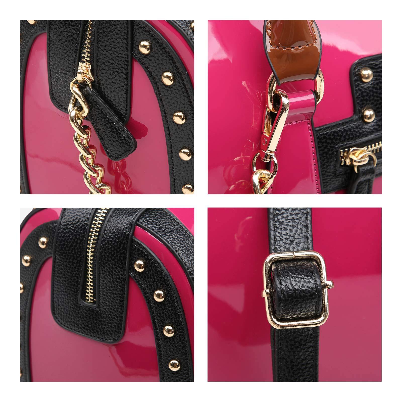 Shiny Patent Handbags Barrel Top Handle Bag for Women l Dasein - Dasein Bags