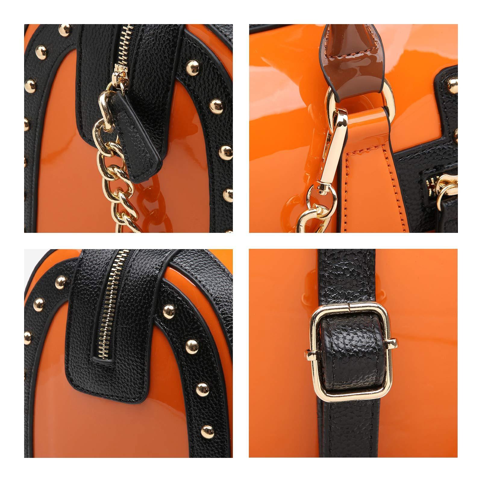 Shiny Patent Handbags Barrel Top Handle Bag for Women l Dasein - Dasein Bags