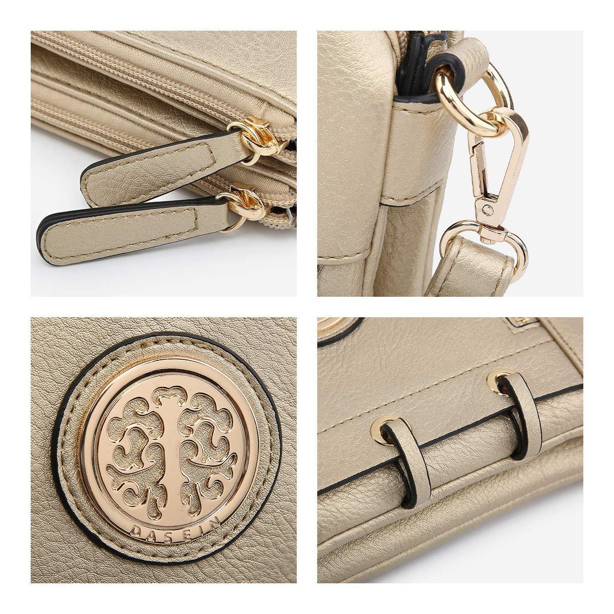 Small Size Emblem Retro Designer Crossbody Messenger Bag l Dasein - Dasein Bags