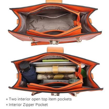 Women Fashion Chain Fashion Belt lock Tote Bags With Matching Clutch Dasein - Dasein Bags