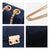 Push Lock Lightweight Vegan Leather Crossbody Bag With Chain Strap By Dasein - Dasein Bags