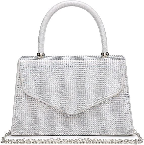 Glitter Evening Clutch Bag Rhinestone Handbag Purse Wedding Party Bag for Women - Dasein Bags