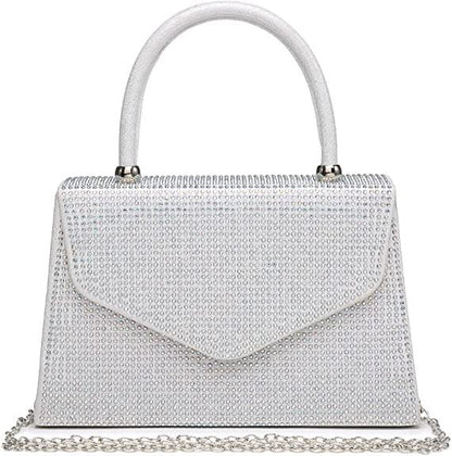 Glitter Evening Clutch Bag Rhinestone Handbag Purse Wedding Party Bag for Women - Dasein Bags