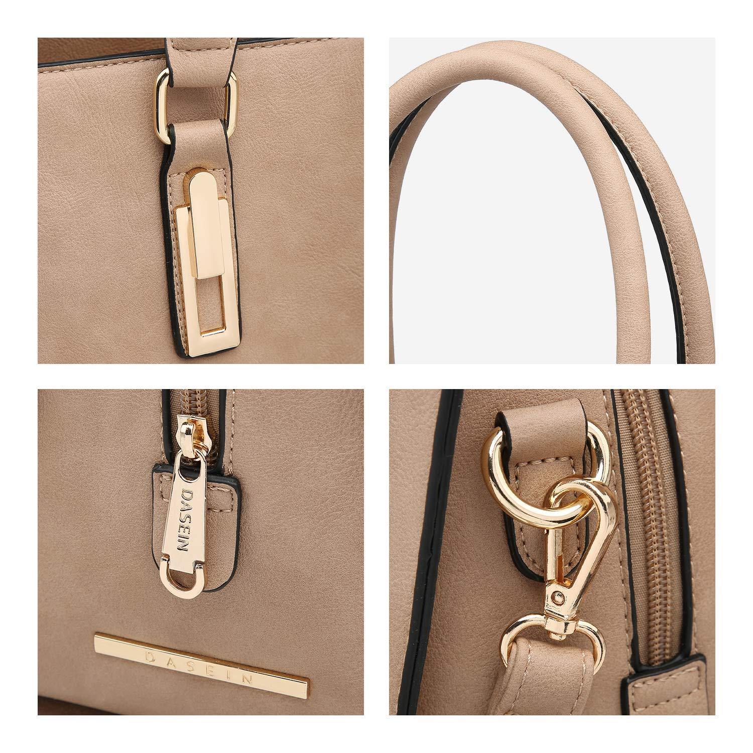 Top Handle Handbag with Matching Wristlet - Dasein Bags